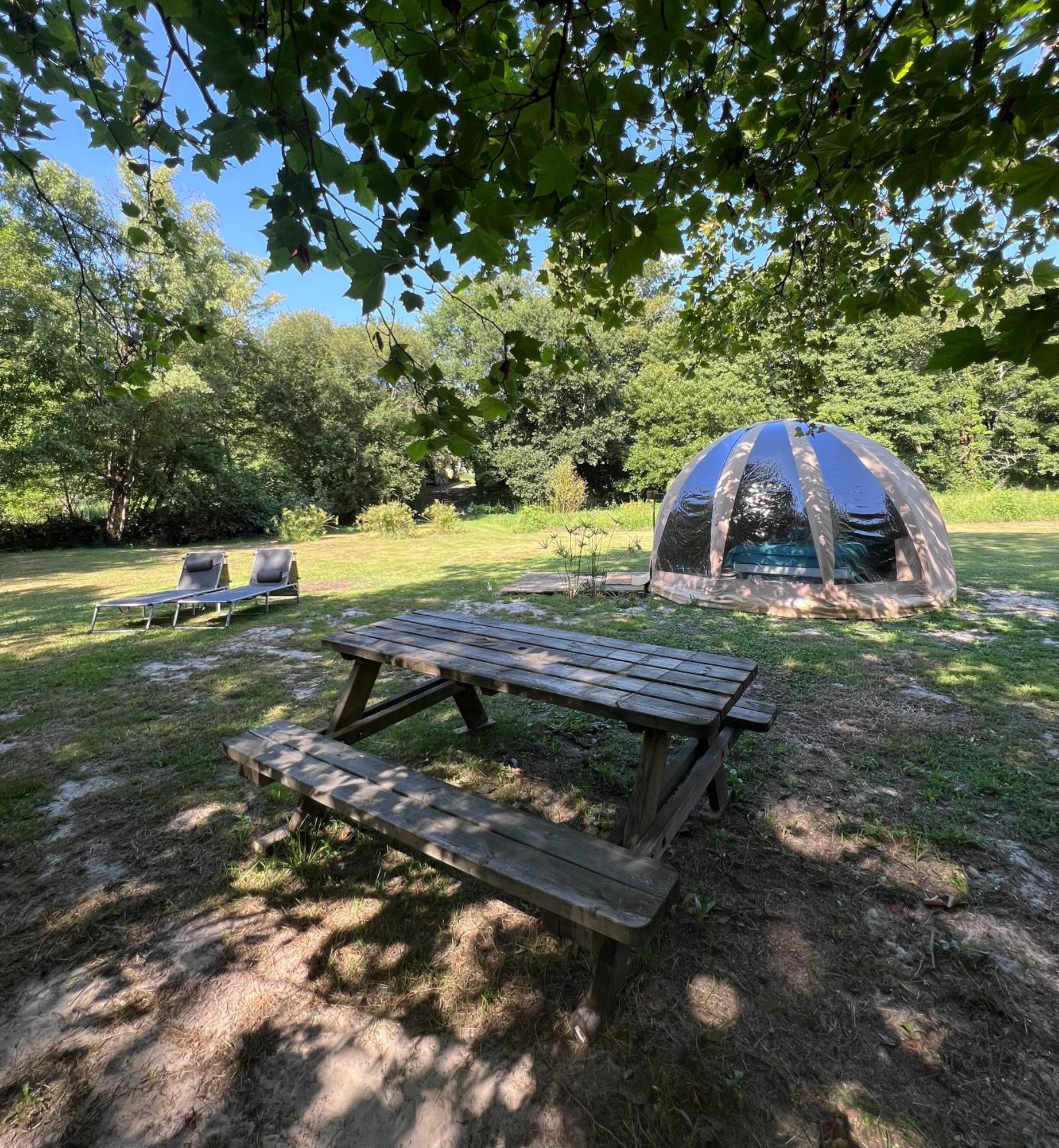 La Wigwam Bleu Du Domaine Du Pas De L'Ane Ξενοδοχείο Mios Εξωτερικό φωτογραφία